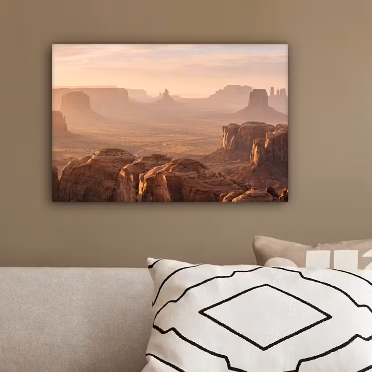 Woestijn - Landschap - Natuur canvas 2cm klein -sfeer3