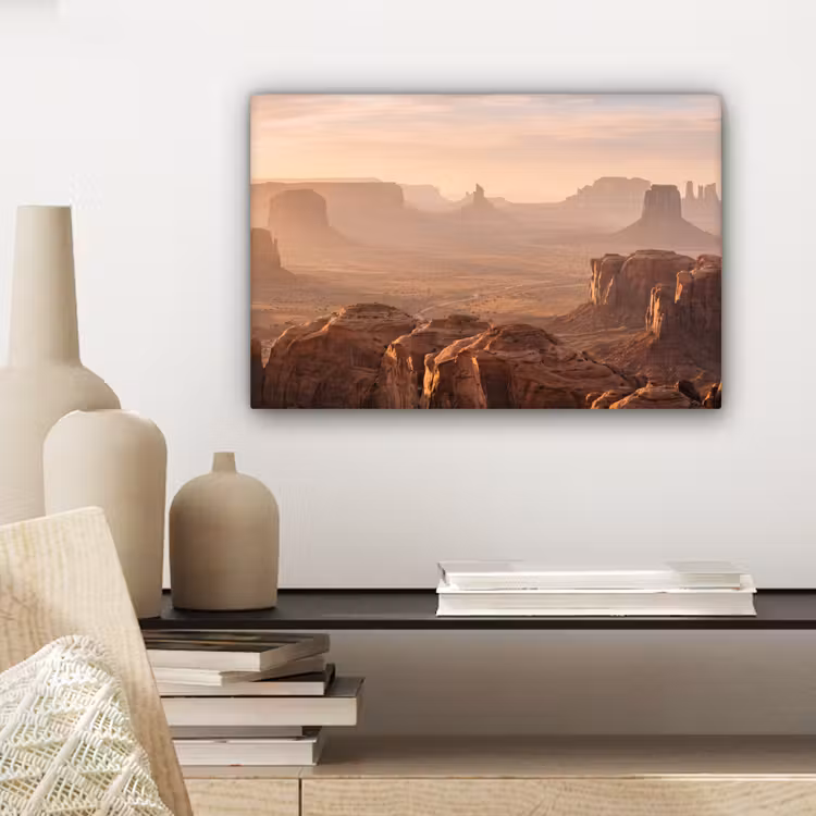 Woestijn - Landschap - Natuur canvas 2cm klein -sfeer6