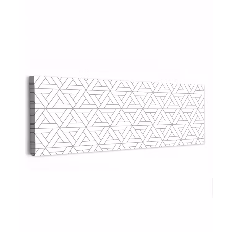 Design - Lijn - Patroon - Zwart - Wit canvas 2cm klein 828 -z3d