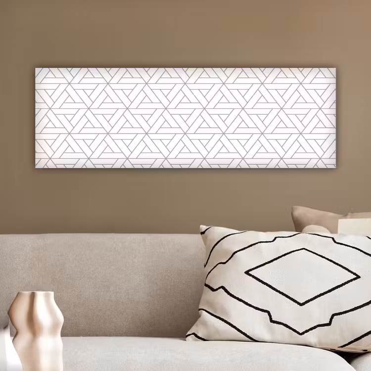 Design - Lijn - Patroon - Zwart - Wit canvas 2cm klein 828 -sfeer3
