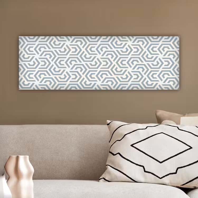 Design - Lijn - Patroon - Groen canvas 2cm klein 828 -sfeer3