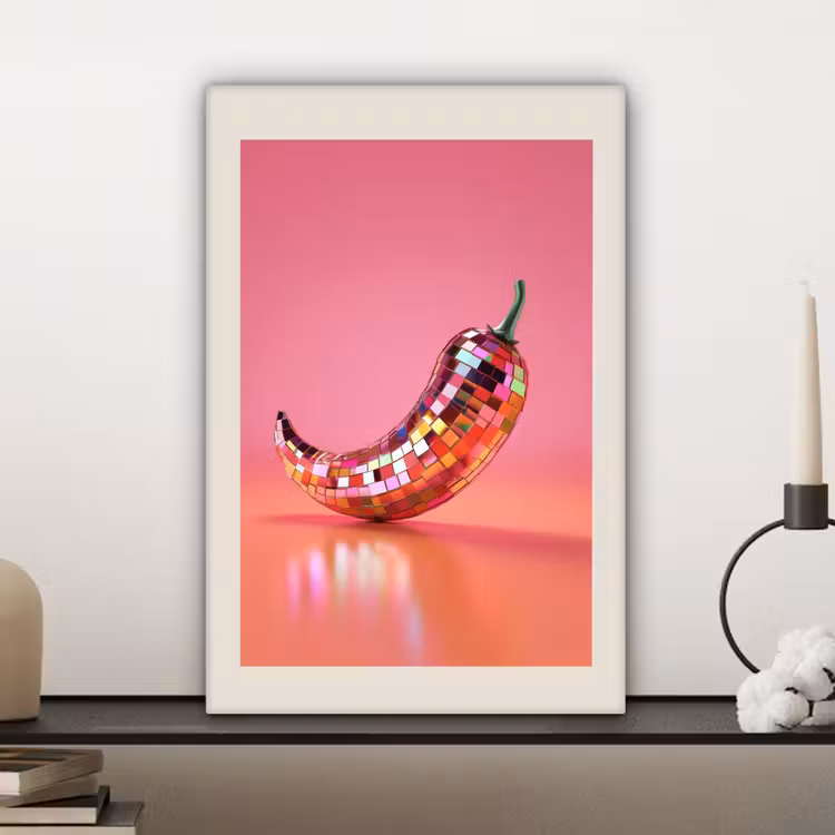 Disco - Peper - Roze canvas 2cm klein -sfeer6