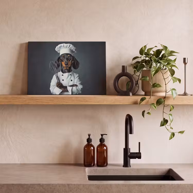 Hond - Garde - Kok canvas 2cm klein -sfeer3