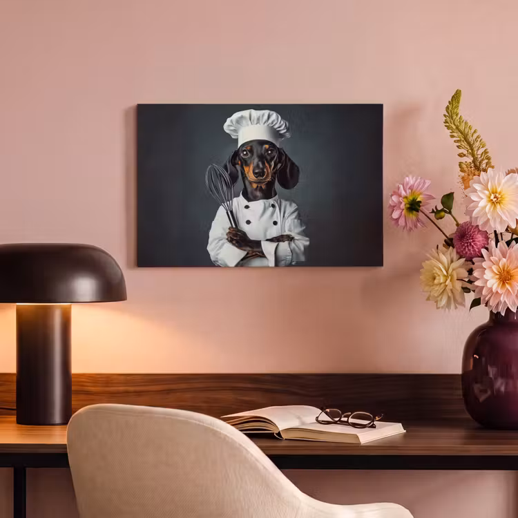 Hond - Garde - Kok canvas 2cm klein -sfeer4
