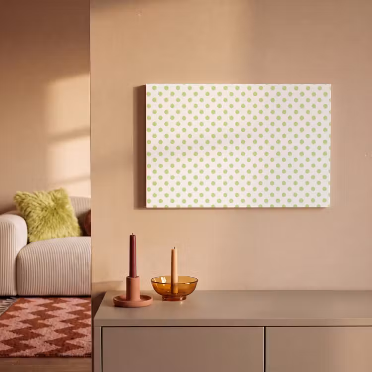Dots - Klassiek - Groen canvas 2cm klein 34 -sfeer1