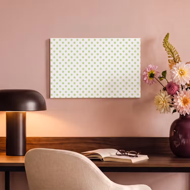 Dots - Klassiek - Groen canvas 2cm klein 34 -sfeer4