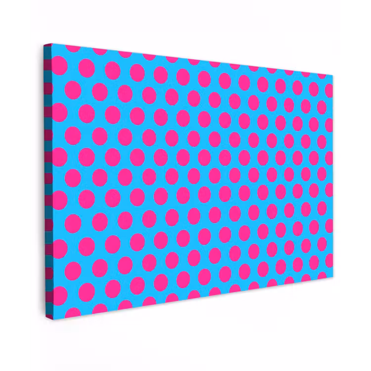 Stippen - Klassiek - Roze canvas 2cm klein 34 -z3d
