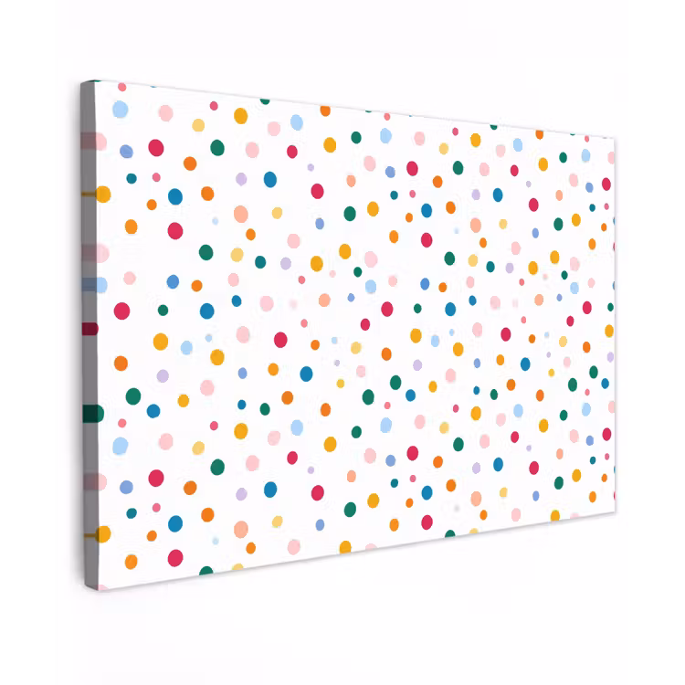 Stippen - Speels - Kleurrijk canvas 2cm klein 34 -z3d