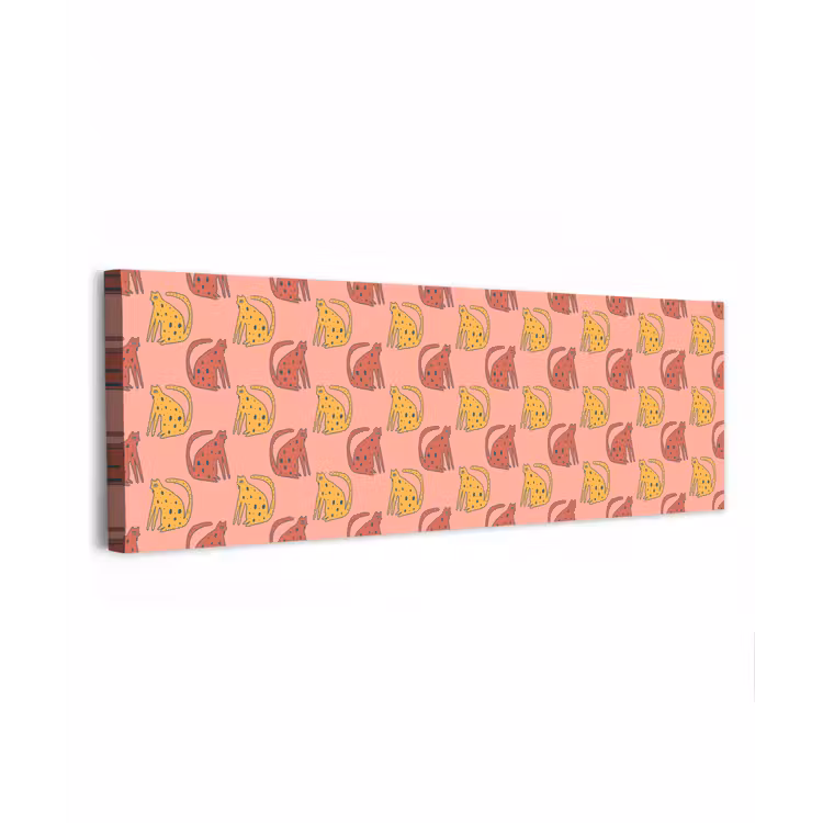 Gestipt - Katten - Zalmroze canvas 2cm klein 828 -z3d