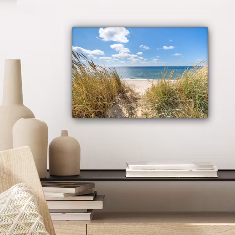 Duin - Gras - Zee - Strand canvas 2cm klein -sfeer6