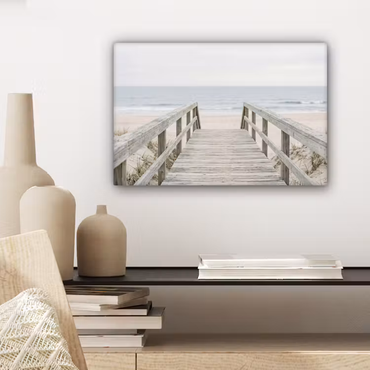 Duinen - Vlonder - Oceaan canvas 2cm klein -sfeer6