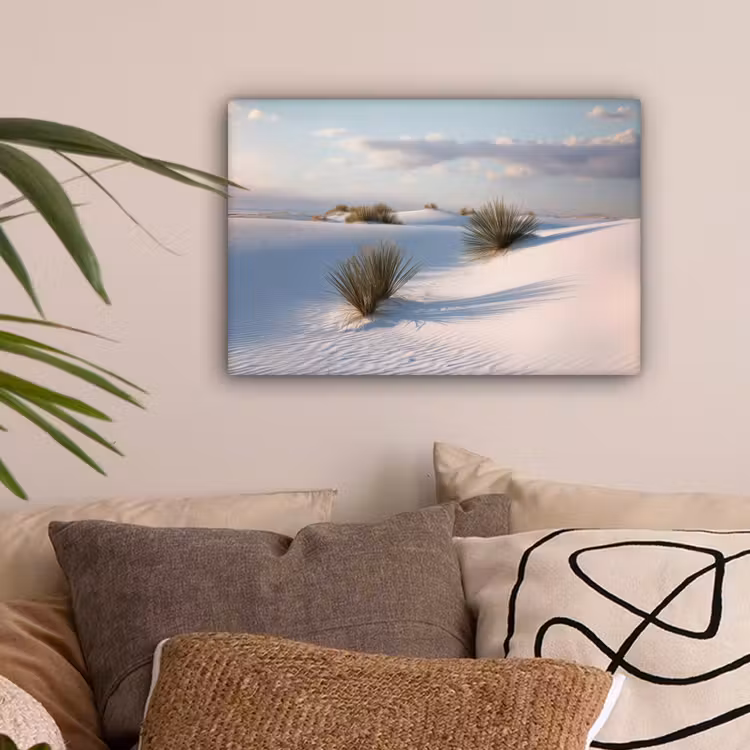 Duinen - Gras - Wolken - Beige canvas 2cm klein -sfeer1