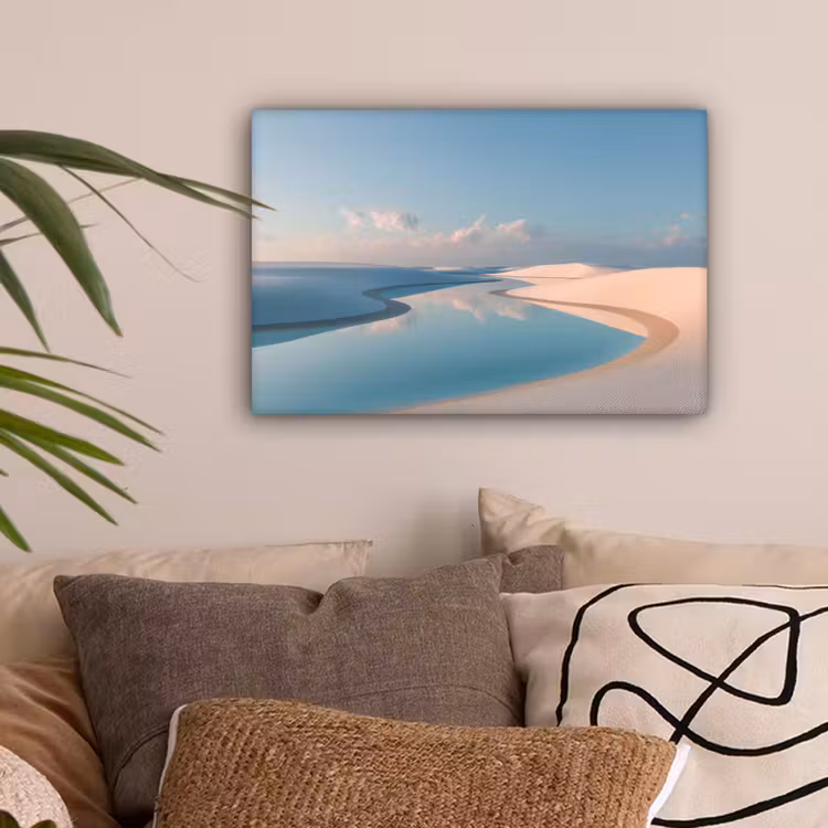 Duinen - Waterplas - Oneindige rust canvas 2cm klein -sfeer1
