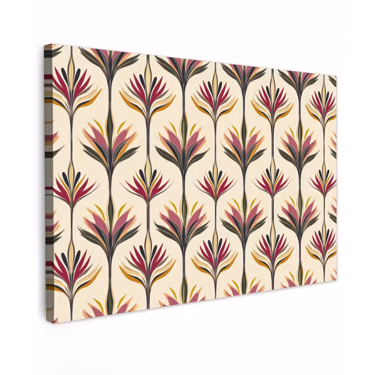 Waaier - Motief - Kleurrijk canvas 2cm klein 34 -z3d