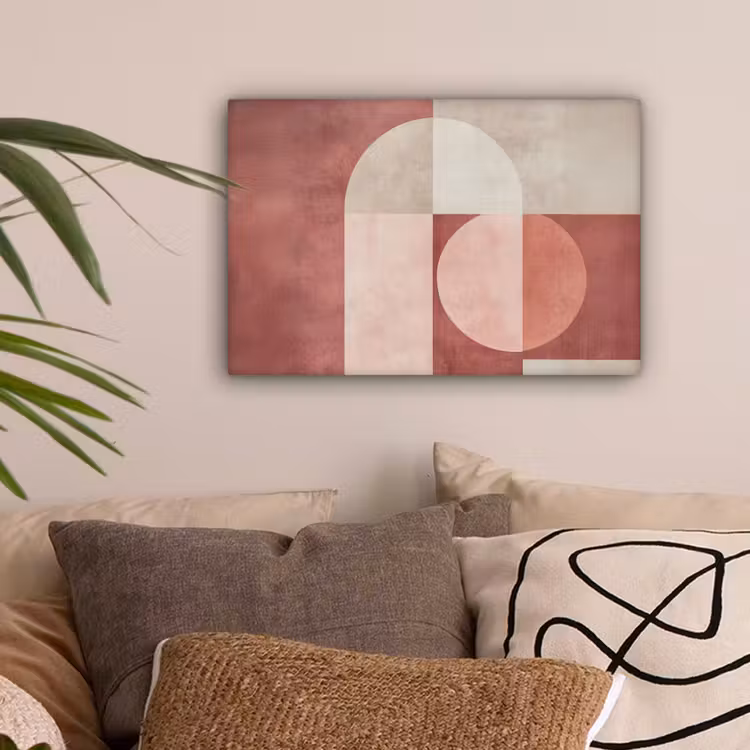 Figuren - Abstract - Roze canvas 2cm klein -sfeer1