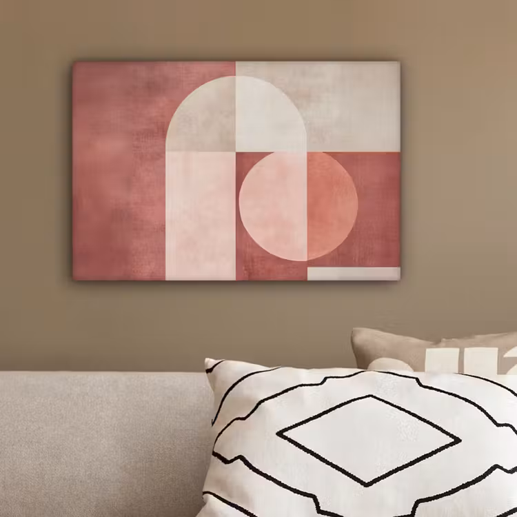 Figuren - Abstract - Roze canvas 2cm klein -sfeer3