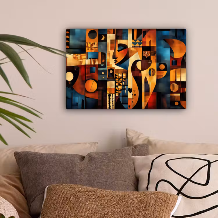Figuren - Abstract - Symbolen canvas 2cm klein -sfeer1