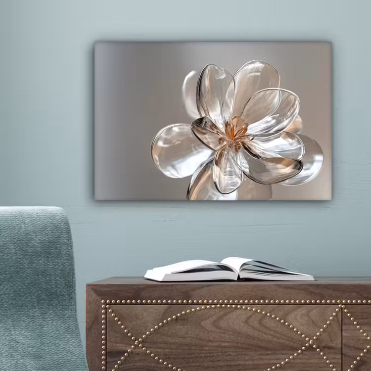Bloem - Glazen - Doorzichtig canvas 2cm klein -sfeer4