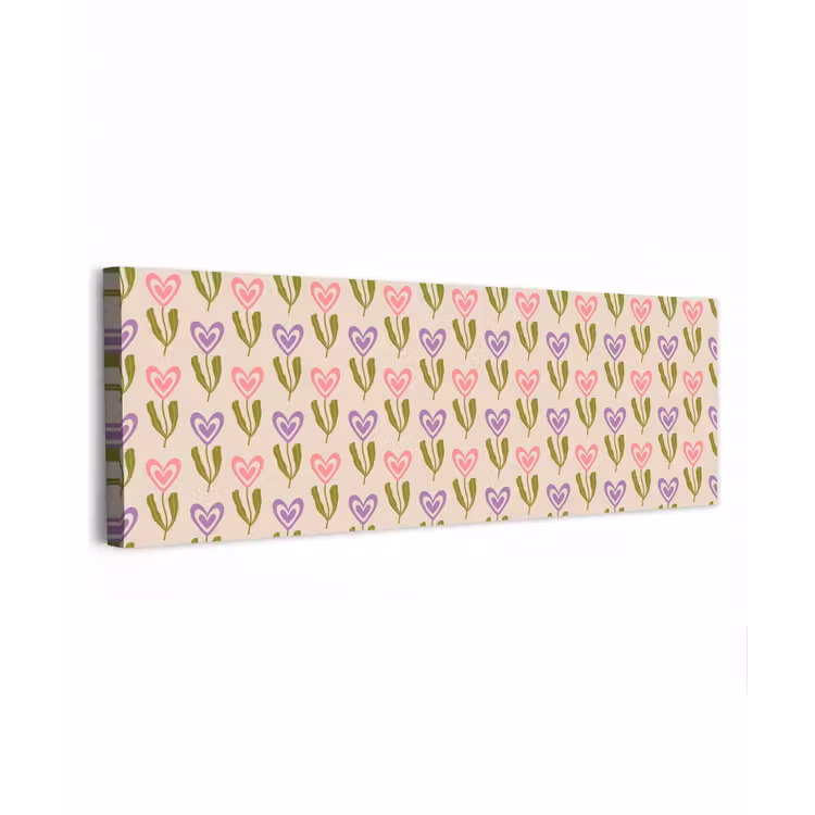 Bloemen - Hartjes - Patroon canvas 2cm klein 828 -z3d