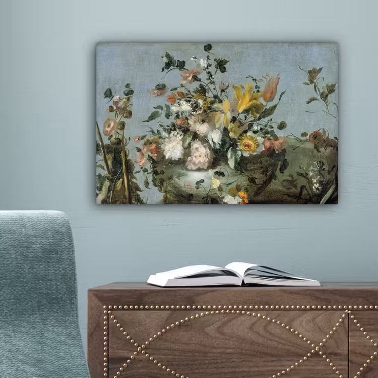 Bloemen - Oude Meesters - Olieverf canvas 2cm klein -sfeer4