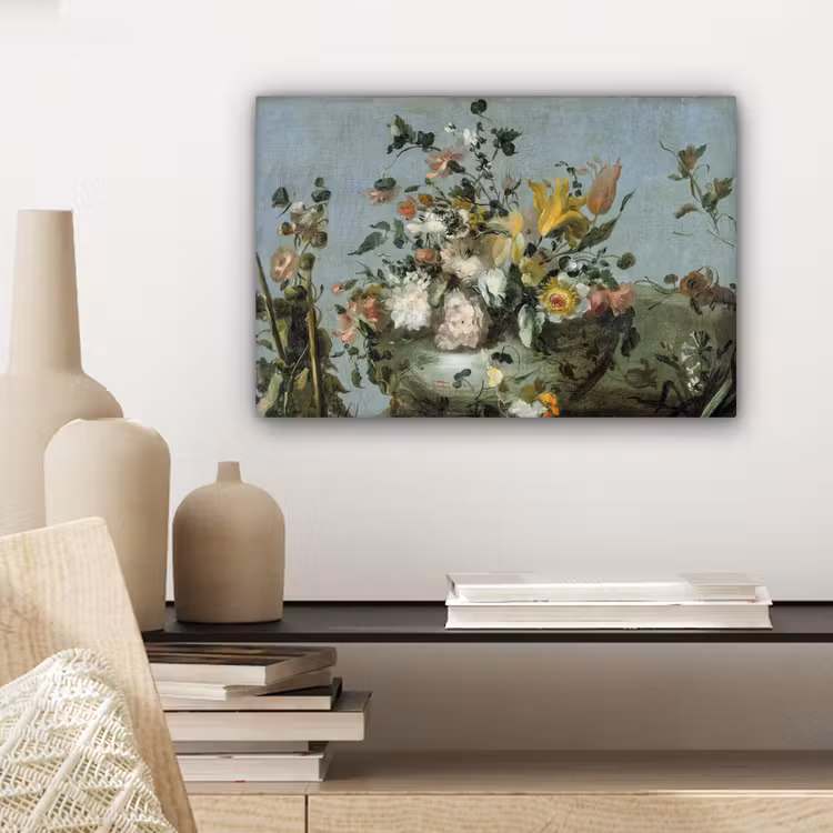 Bloemen - Oude Meesters - Olieverf canvas 2cm klein -sfeer6