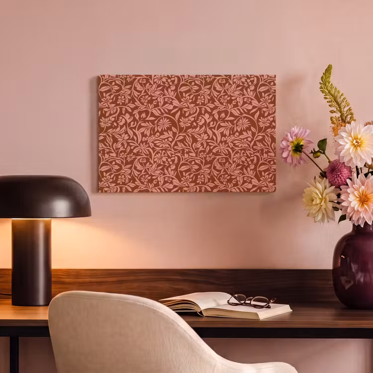 Bloemen - Print - Roze canvas 2cm klein 34 -sfeer4