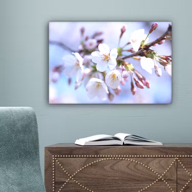 Bloemen - Sakura - Tak - Bloesem takken canvas 2cm klein -sfeer4