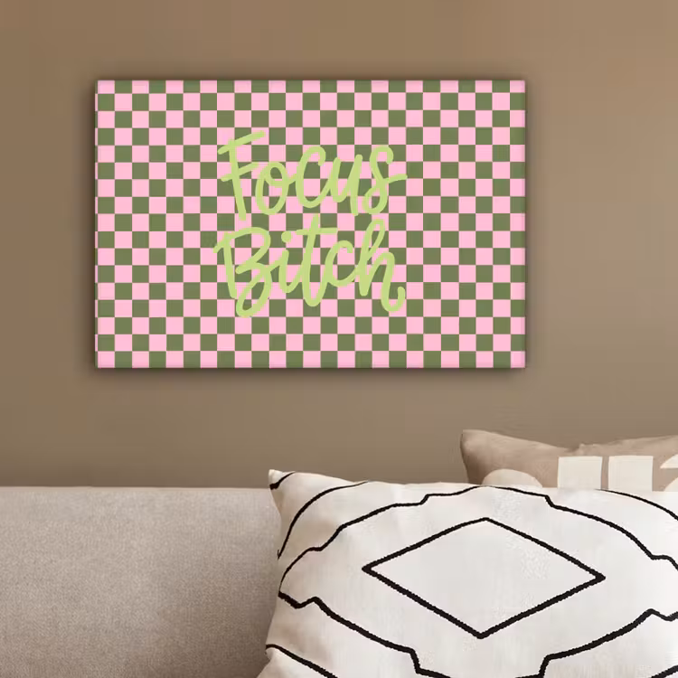 Focus - Vakken - Roze canvas 2cm klein -sfeer3