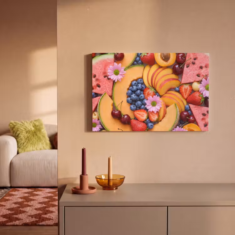 Eten - Fruit - Zomer - Kleurrijk canvas 2cm klein -sfeer1
