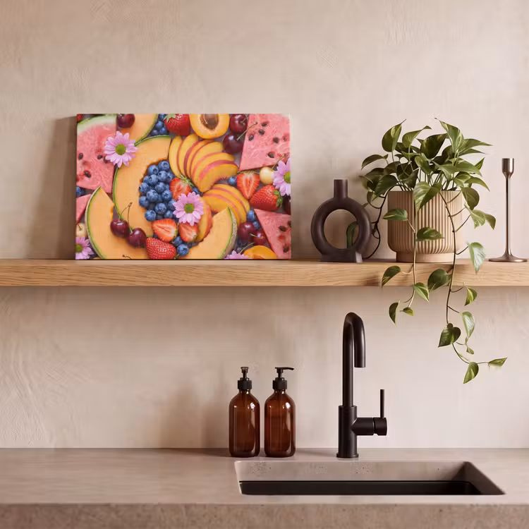 Eten - Fruit - Zomer - Kleurrijk canvas 2cm klein -sfeer3