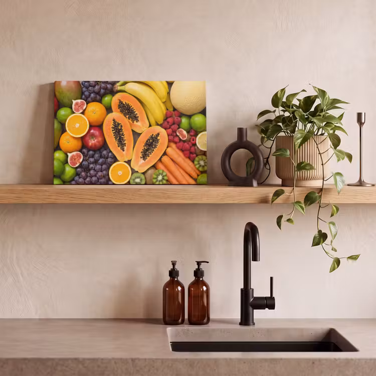 Eten - Fruit - Groenten - Vers - Kleurrijk canvas 2cm klein -sfeer3