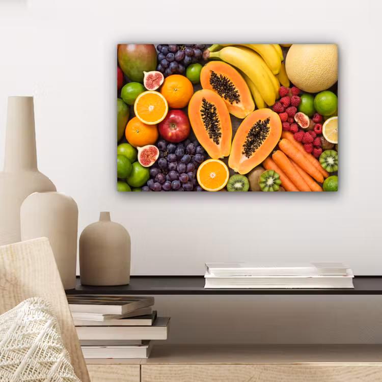 Eten - Fruit - Groenten - Vers - Kleurrijk canvas 2cm klein -sfeer6