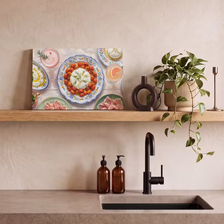 Eten - Tafel - Divers - Modern canvas 2cm klein -sfeer3