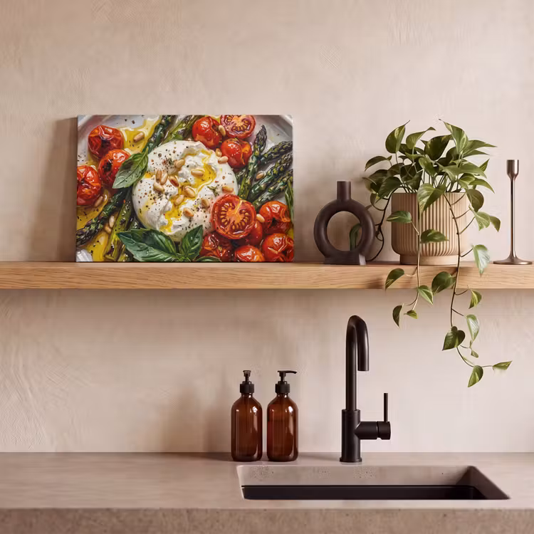 Eten - Groenten - Kaas - Modern - Vers canvas 2cm klein -sfeer3