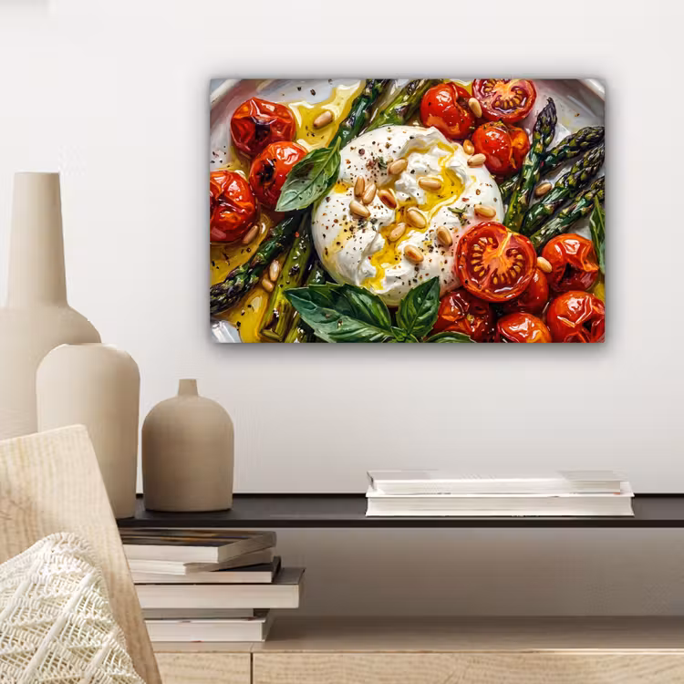 Eten - Groenten - Kaas - Modern - Vers canvas 2cm klein -sfeer6