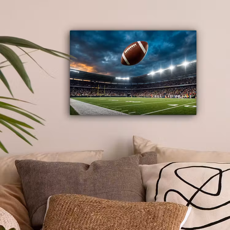 Football - Bal - Stadion - Sport canvas 2cm klein -sfeer1