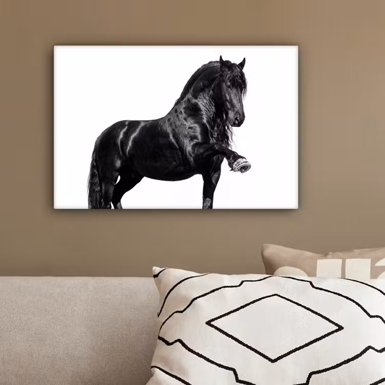 Fries - Hengst - Modern canvas 2cm klein -sfeer3