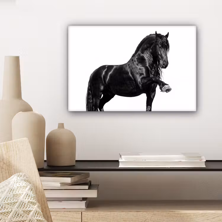Fries - Hengst - Modern canvas 2cm klein -sfeer6