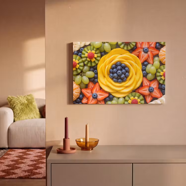 Fruit - Arrangement - Gezond - Kleurrijk - Eten canvas 2cm klein -sfeer1