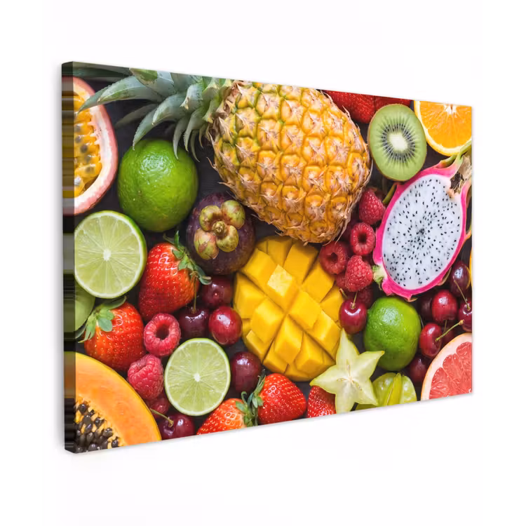 Fruit - Assortiment - Vers - Gezond - Kleurrijk canvas 2cm klein -z3d