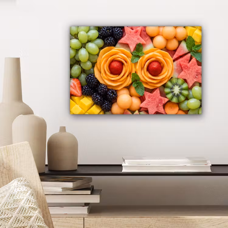 Fruit - Variatie - Kleurrijk - Vers - Eten canvas 2cm klein -sfeer6