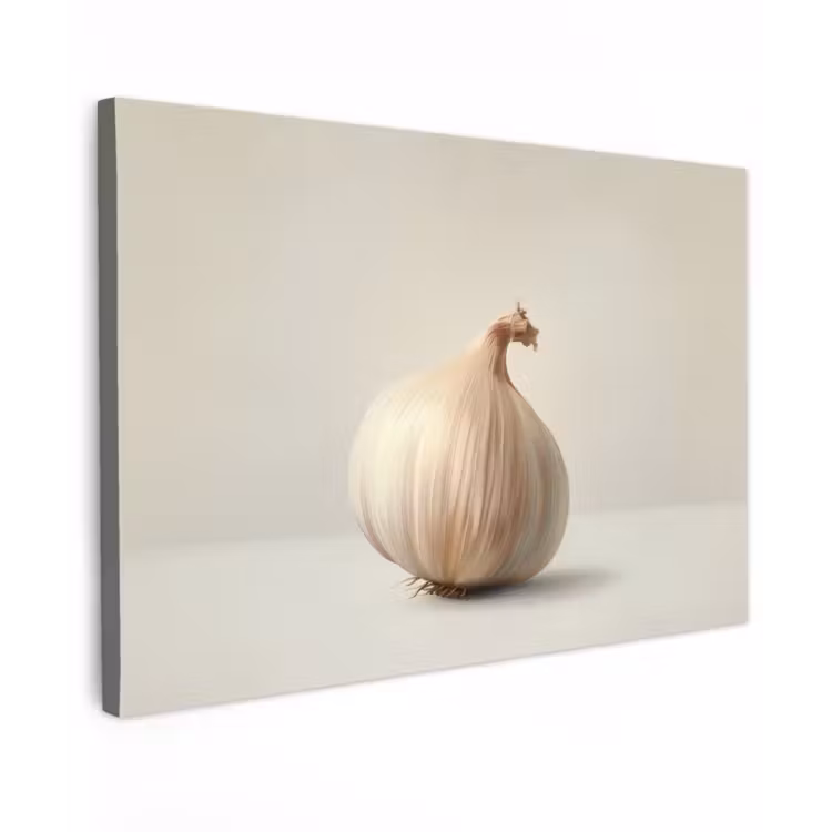 Knoflook - Natuurlijk - Beige canvas 2cm klein -z3d