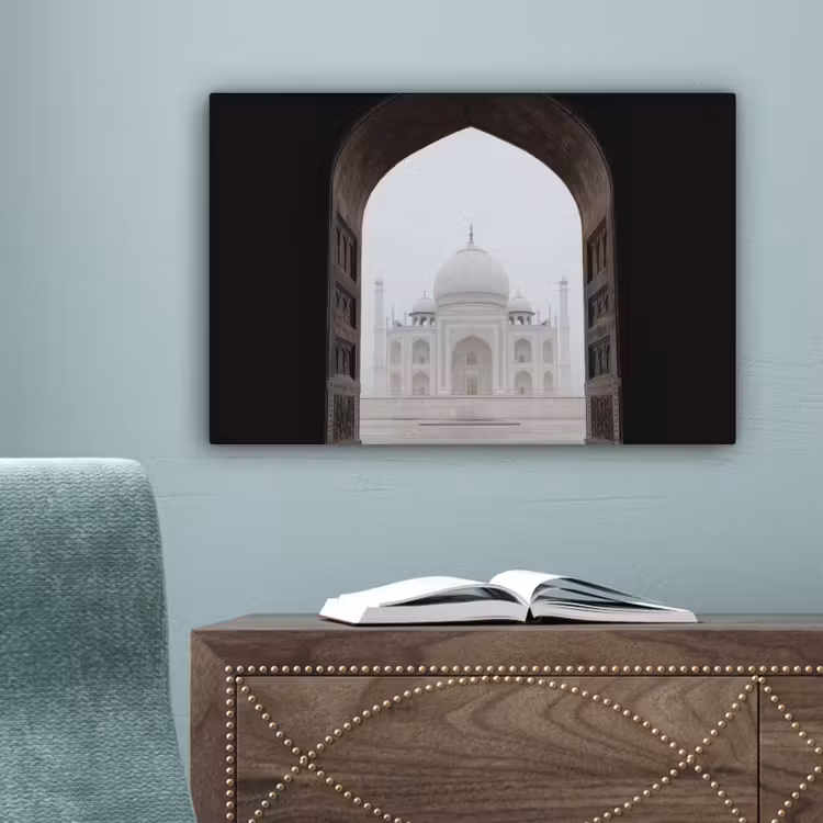 Donkere poort - Symmetrische koepel - Minaretten canvas 2cm klein -sfeer4