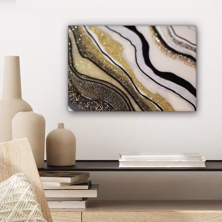 Edelsteen - Abstract - Marmer - Natuur canvas 2cm klein -sfeer6