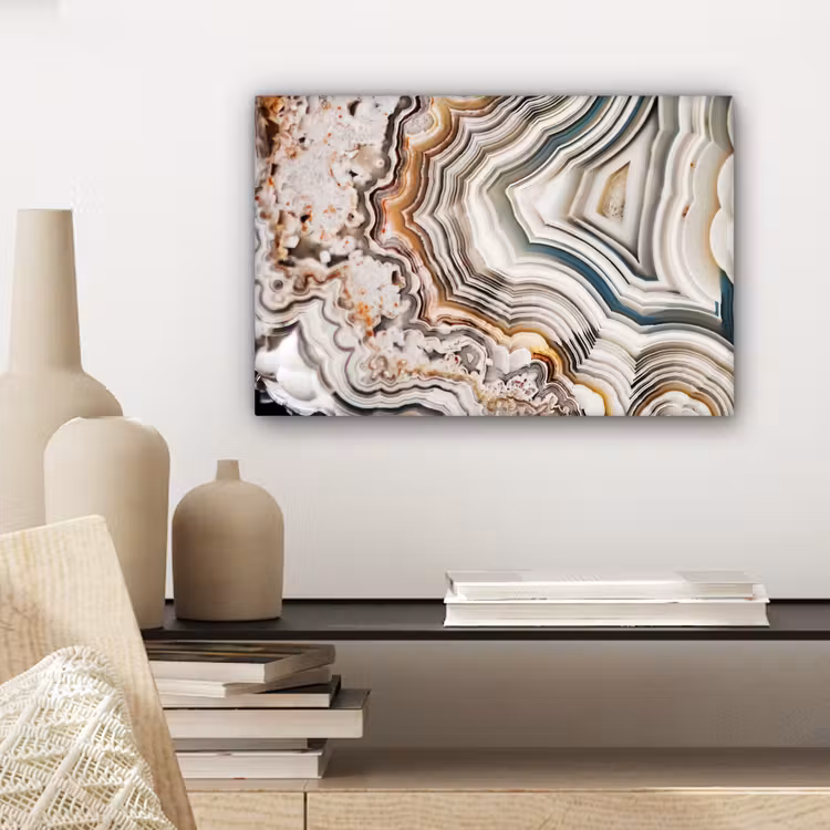 Edelsteen - Marmer - Natuur - Abstract canvas 2cm klein -sfeer6