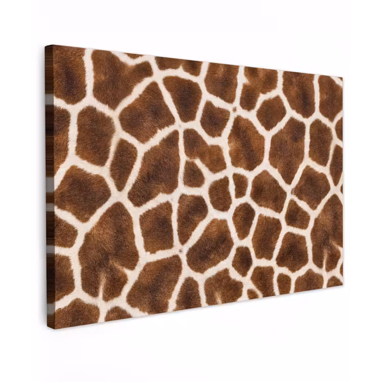 Giraf - Vacht - Klassiek - Bruin canvas 2cm klein -z3d