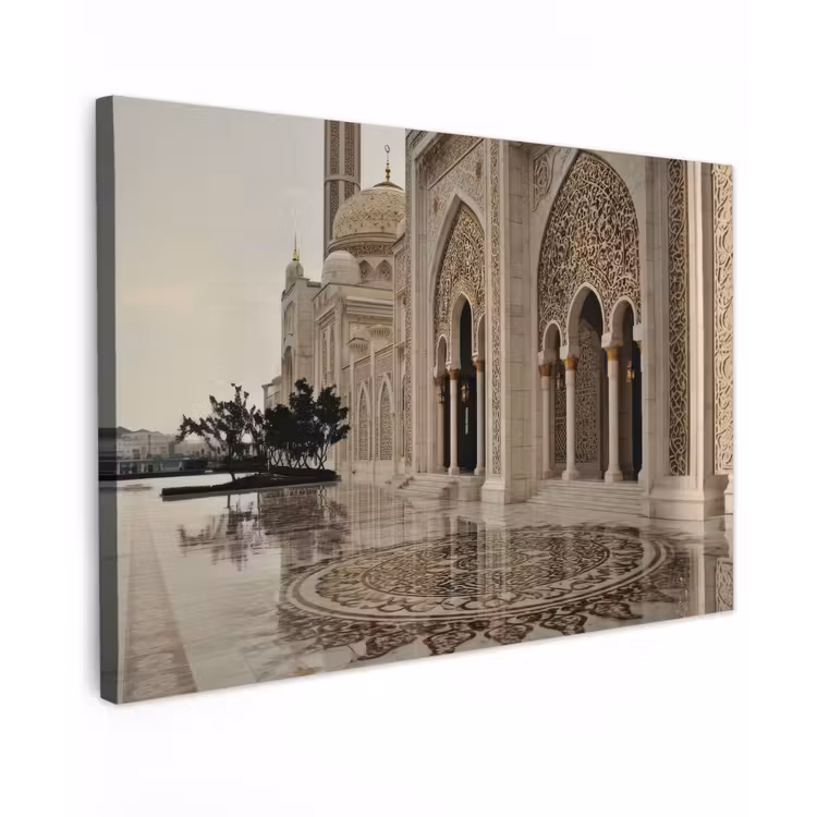 Gouden details - Marmer - Grote bogen canvas 2cm klein -z3d