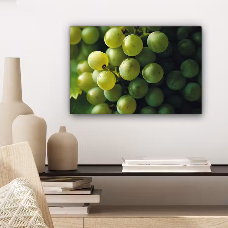 Druiven - Tros - Groen canvas 2cm klein -sfeer6