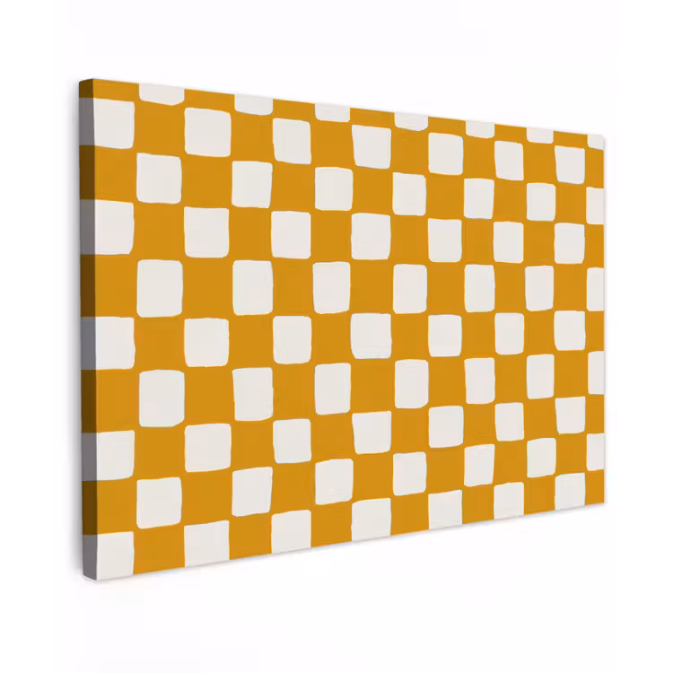 Grafisch - Patroon - Oker canvas 2cm klein 34 -z3d