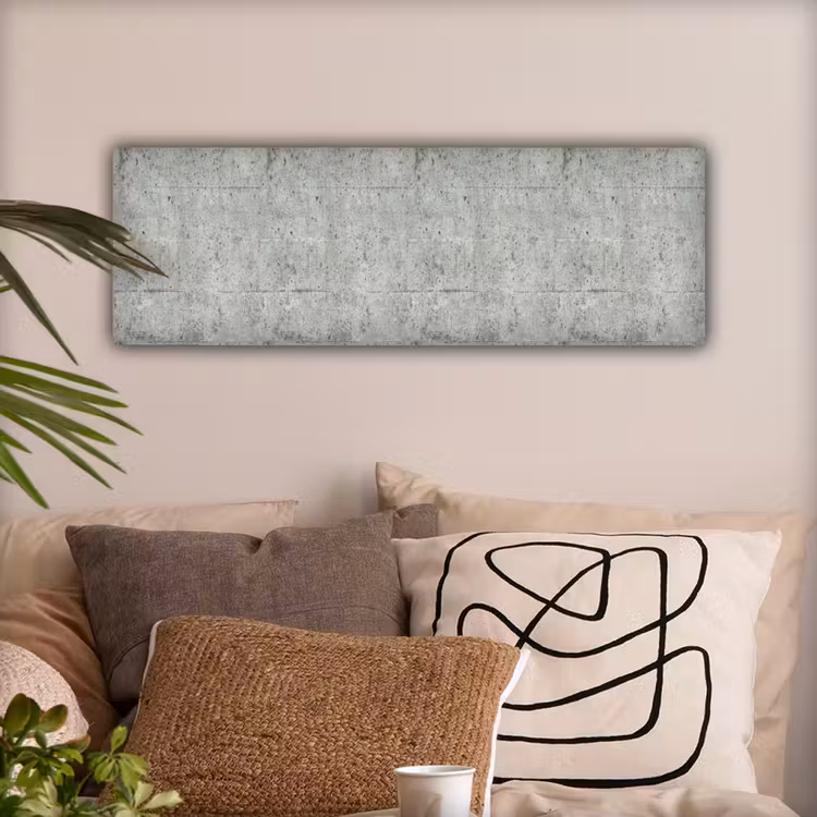 Grijs - Muur - Poriën canvas 2cm klein 828 -sfeer1